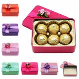 高档喜庆马口铁盒6色6格巧克力盒子巧克力包装盒费列罗盒子喜糖盒