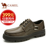 Camel/骆驼男鞋 真皮商务休闲鞋男鞋 系带透气舒适耐磨皮鞋 特卖