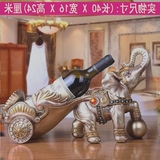 约现代中式葡萄酒瓶架马摆件创意大象红酒架客厅欧式酒柜装饰品简