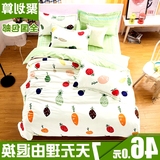 米床单三件套3d4季简约韩式1.8/2.0m床上用品被单被套四件套1.5夏