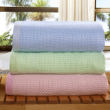 【送浴巾】竹纤维毛巾被单双人儿童盖毯夏季毯空调毯夏凉毯薄毛毯