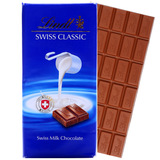 进口瑞士莲Lindt巧克力牛奶排装巧克力100g休闲零食