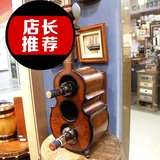 木制立式酒柜提琴造型欧美风情精选别致酒架咖啡厅酒吧摆件1938