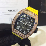瑞士名表 二手RM010玫瑰金满钻男士奢华手表 腕表