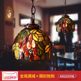 子兰灯饰蒂凡尼欧式美式复古单头鱼线吊灯吧台餐厅咖啡馆创意灯具