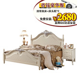 欧式床1.8米双人高箱床法式婚床韩式田园1.5米双人床公主床实木床