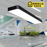简约现代创意LED办公室吊线灯吸顶灯长条办公楼商业照明灯具吊灯