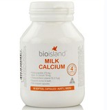 澳洲BIO ISLAND婴幼儿全天然牛乳提取液态纯乳钙胶囊90粒现货