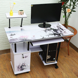 简约烤漆1.2台式电脑桌书台书桌宜家用现代办公桌笔记本桌写字桌