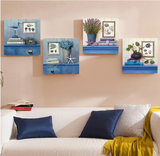 欧式客厅装饰画现代简约沙发背景墙画地中海卧室壁画无框挂画包邮