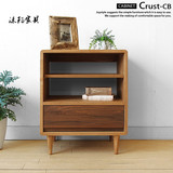 日式全实木现代简约风格 白橡木北欧宜家 床头柜 三斗柜
