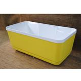 免邮浴缸亚克力加厚保温长方形单人双人浴缸独立式1.4米1.5米1.6