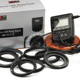 美科MK-FC110单触点环形LED补光灯通用LED外接小型影视常亮闪光灯