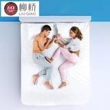 柳桥 床笠单件  1.8m床 加厚夹棉防滑纯白色床罩酒店床垫保护套
