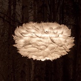 丹麦 Vita EOS 羽毛圆形吊灯灯罩 客厅卧室现代简约吊灯 白色