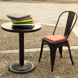 金属餐椅工业风铁皮椅子设计师咖啡厅靠背铁艺户外欧式北欧宜家椅
