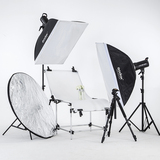 神牛SP400W摄影棚套装 带三脚架反光板摄影台 静物摄影棚 闪光灯