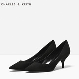 CHARLES&KEITH单鞋  CK1-60280065 欧美风细高跟尖头女式高跟鞋