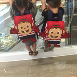 幼儿园书包宝宝儿童男女双肩减负书包 可爱猴子小背包1-234岁韩版