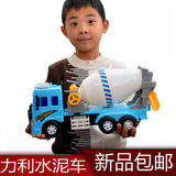 滑行惯性工程车玩具儿童仿真模型超大号力利水泥罐车混凝土搅拌车