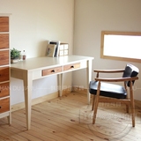 美式韩式日式实木书桌橡木电脑桌办公书桌简约写字台书房家具