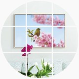 卧室壁画床头温馨房间挂画创意春归现代简约花卉横客厅装饰画单幅