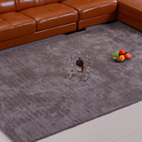 现代简约地毯客厅纯色条纹地垫灰色地毯卧室超柔茶几家用羊毛质感
