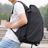 日韩个性双肩包 男士街头潮背包  韩版书包电脑包 休闲帆布旅行包