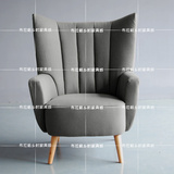 复古北欧沙发椅宜家新古典欧式单人沙发外贸出口美式单人沙发椅