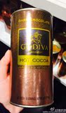 美国代购Godiva歌帝黑巧克力热可可粉罐装410g休闲下午茶直邮包邮