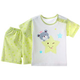 婴儿夏装短袖套装纯棉t恤男女儿童宝宝薄款衣服新生儿夏季0-1-2岁