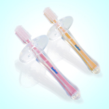 儿童牙刷硅胶宝宝婴幼儿1-2-3岁乳牙训练牙刷软毛BH6013颜色备注