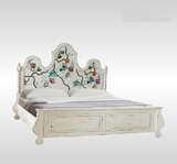 欧式床双人床实木床新古典法式床田园手绘床婚床1.8米法式美式床