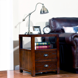 雅然居 美式沙发边柜现代简约边桌子 茶几创意角几 实木小边几