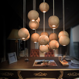 【朵堡-极光】木头吊灯实木餐厅书房客厅宜家日式简约木艺灯具LED