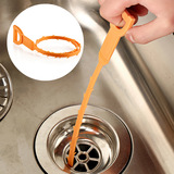 家用下水道毛发钩 洗手池管道疏通器 厨房水槽下水管疏通钩塑料
