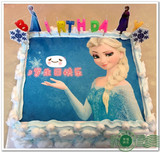 上海配送数码打印照片蛋糕定制公主系列  情侣儿童明星企业蛋糕