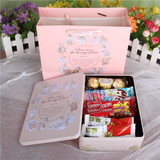 订婚结婚喜糖礼盒28粒装喜糖礼盒成品含糖动物铁盒天使铁盒礼盒装