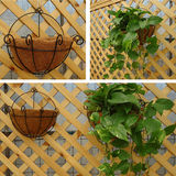 壁挂花盆 椰棕底垫半壁盆 绿植花卉盆栽欧式挂壁盆阳台客厅花盆墙