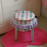 韩式田园坐垫 椅垫 圆凳坐垫 凳子罩 椅子罩 小圆凳子套罩