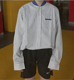 2016秋装新款条纹刺绣字母长袖棒球服韩版中长款防晒衣外套女学生