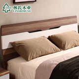 林氏木业成套家具床现代简约板式主卧室套装1.8米双人床组合QA01*