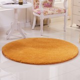 羊羔绒地毯 欧式客厅茶几电脑椅瑜伽地垫卧室纯色圆形地毯