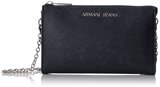 美国专柜正品代购2015新款女包AJ ArmaniJeans十字纹链条斜挎包 2