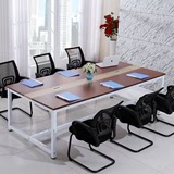 会议桌简约长条桌长方形简易桌子培训电脑桌现代职员办公桌椅家具