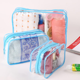 韩版大号透明PVC防水化妆包洗漱包 收纳袋旅行男女旅游套装