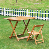 平安竹楠竹折叠桌方桌简易餐桌便携实木小户型桌子户外游玩小方桌
