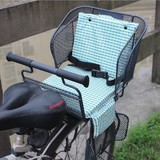 自行车电动车宝宝后座椅加大家粗加高护栏儿童坐垫加厚棉棚单蓬