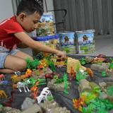树木石头模型仿真小动物塑料塑胶儿童玩具礼物套装恐龙实心 森林