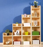 松木书柜杉木书柜 实木储物柜 收纳柜 自由组合书架 小柜子可定做